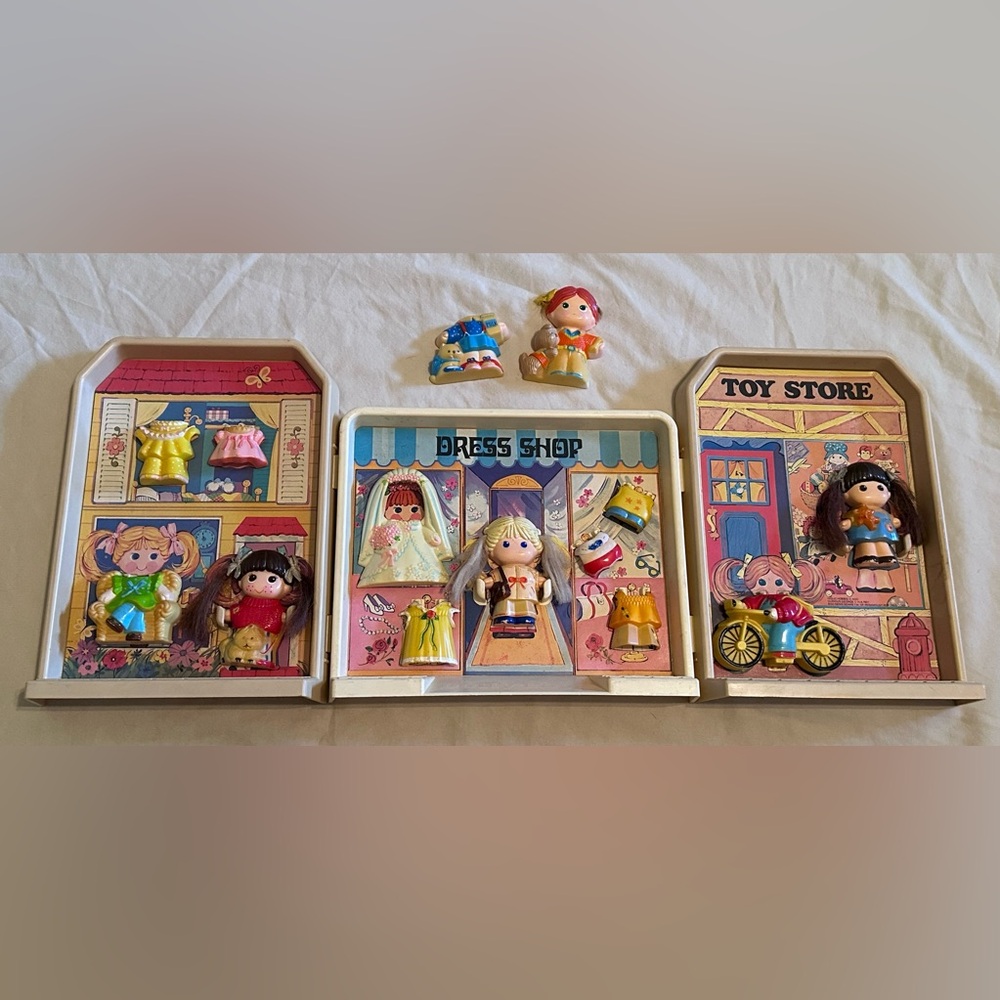 Knickerbocker *Vintage* 1979 Dolly Pops Poptown Playset